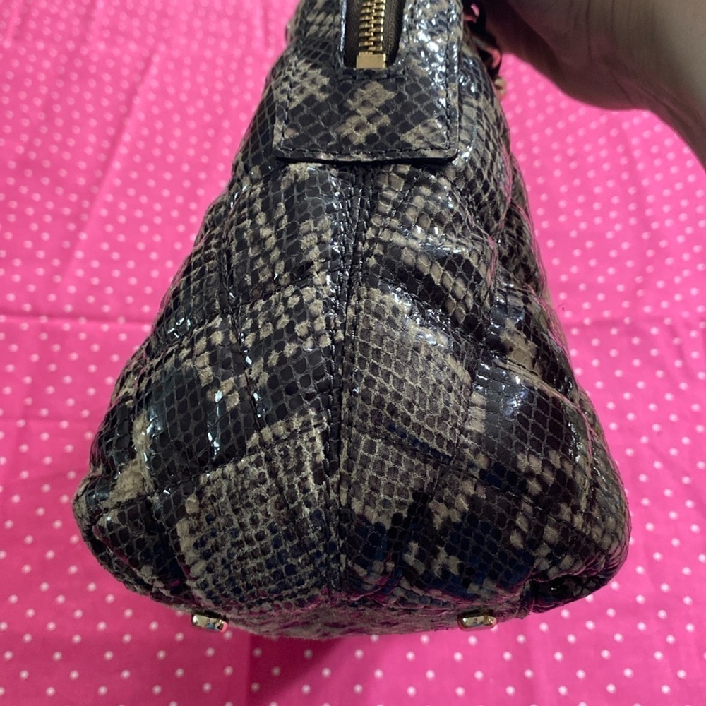 Kate Spade Gold Coast Georgina Snakeskin Quilted Chain Strap - Picture 4 of 14